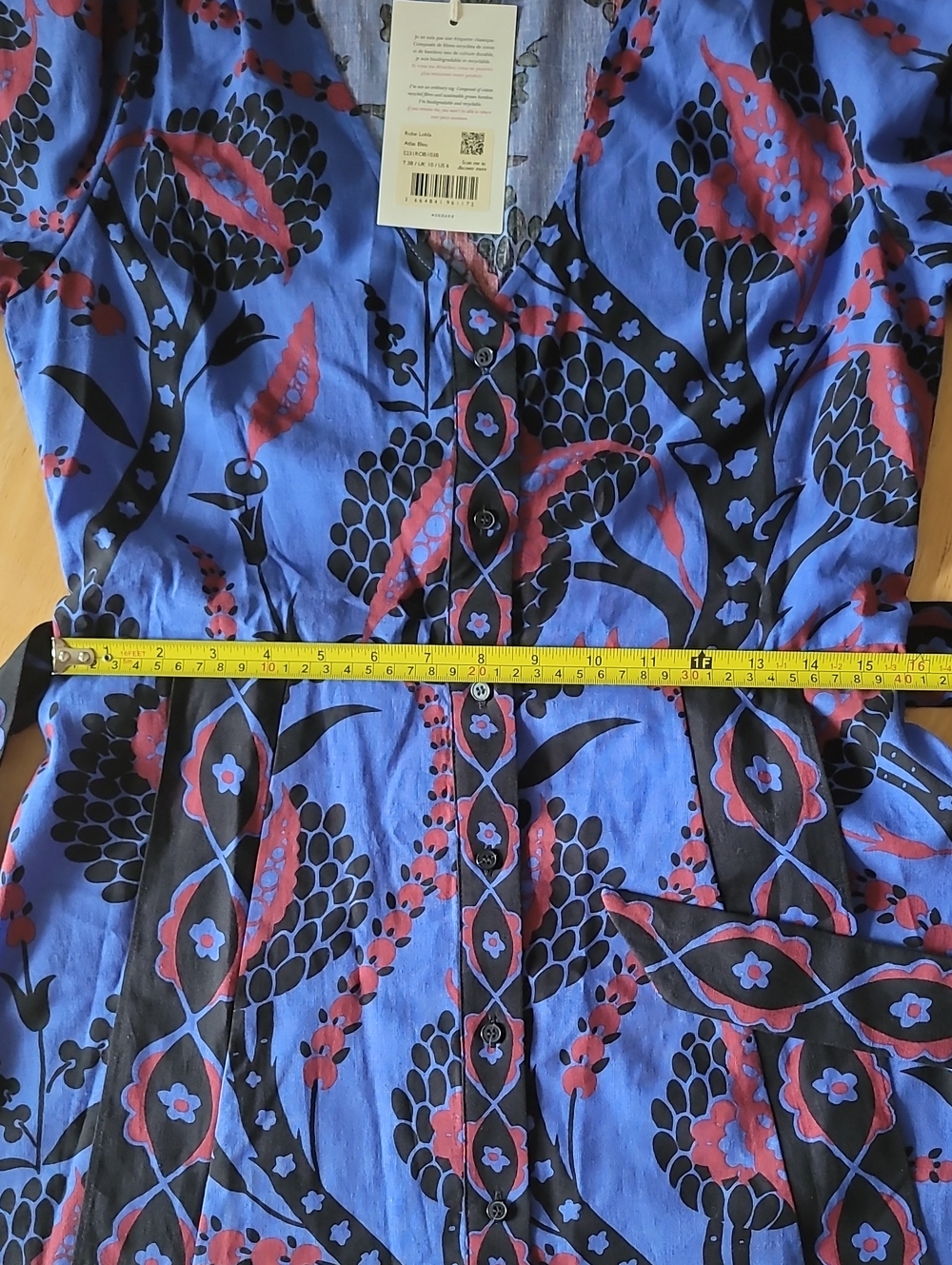 Sézane Sezane Lohla Dress in Atla blue - Picture 6 of 12